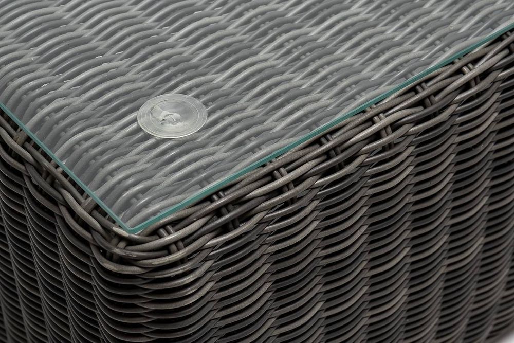 "Боно" лаунж-зона из искусственного ротанга, цвет графит