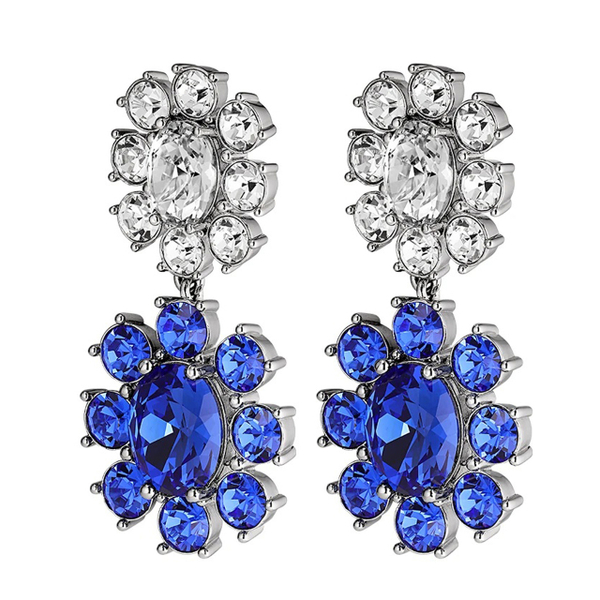 Серьги Dyrberg Kern LINA SS SAPPHIRE/CRYSTAL 440061