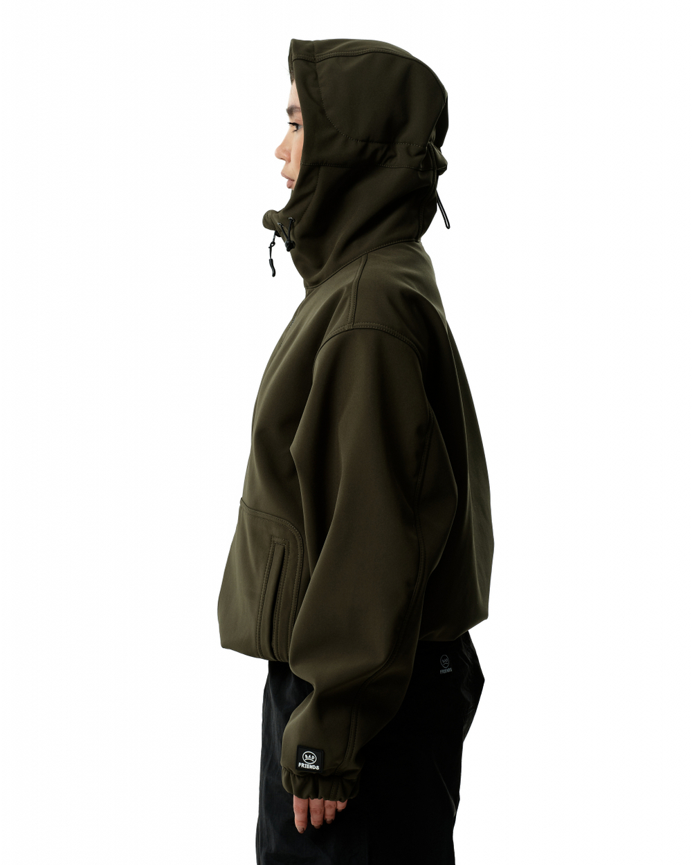 Куртка THE BAD FRIENDS Softshell короткая хаки