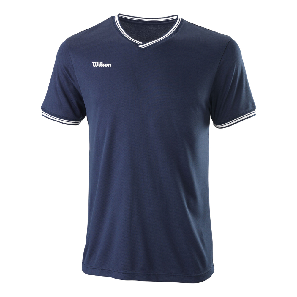 Мужское теннисное поло Wilson T-Shirt Men - Dark Blue, White