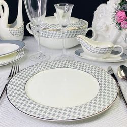 Lenardi 145-402 Набор из 6 тарелок 27см EARL GREY в под.уп.(х5)Костяной фарфор