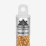 Японский бисер TOHO Round 11/0 (№22B), с внутренним серебрением, прозрачный