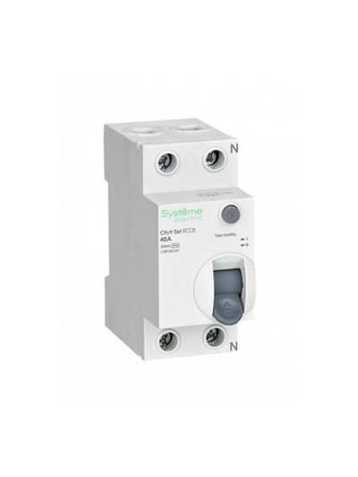 Выключатель дифференциального тока (УЗО) 2п 40А 30мА тип AC City9 Set 230В SE C9R36240