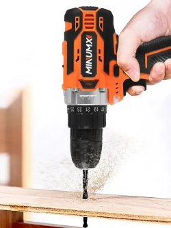 Дрель-шуруповерт аккумуляторная MINUMX M-816A2, 16В 36Нм, 2xLi-ion, ЗУ