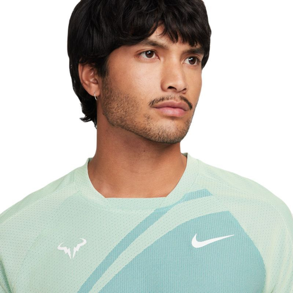 Мужская теннисная футболка Nike Dri-Fit Rafa Tennis Top - light photo blue/white