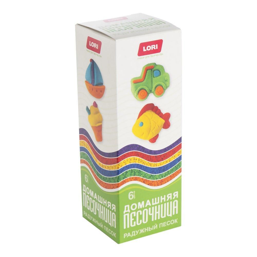 Радужный песок 6 цв. по 80 гр. (Lori) Радужный песок 6 цв. по 80 гр. (Lori)