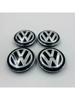 Колпачки на литые диски с эмблемой Volkswagen 65 мм 4 шт