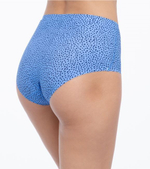 Трусики Ocean Dots с высокой линией талии (Размер: L) (Цвет: голубой)