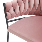 Кресло lind, велюр, розовое