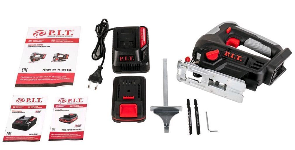 ЕАС Лобзик АККУМ.  PST20H-70A (20В, пропил 70мм, 0-2400об/мин,БЗП,1акб Li-Ion 2Ач, ЗУ 3А, кейс)