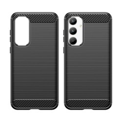 Мягкий чехол в стиле карбон для смартфона Samsung Galaxy A35, серия Carbon от Caseport