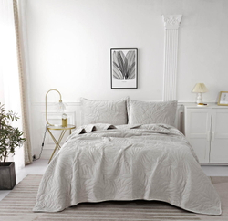 Покрывало 160х220 и наволочка 50х70 Sofi De MarkO Глория серое