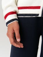 Кардиган бомбер для девочки AT1025 молочный