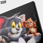 Картина Том и Джерри / The Tom and Jerry, холст с печатью на подрамнике, интерьерная, Постер Плакат