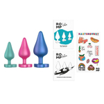 Набор из 3 анальных пробок Romp Luster (Цвет: разноцветный)