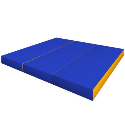 Элемент мягкой формы 1200x1000x100 (синий/жёлтый)