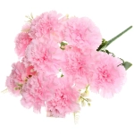 Искусственные цветы «Букет Гвоздик» 48см 10 цветков розовый