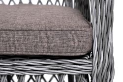 "Катания" обеденная группа плетеная на 6 персон, цвет графит