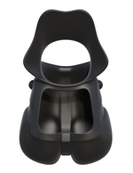 Силиконовый чехол для мошонки с эрекционным кольцом Rock Hard Ball Banger (Цвет: черный)