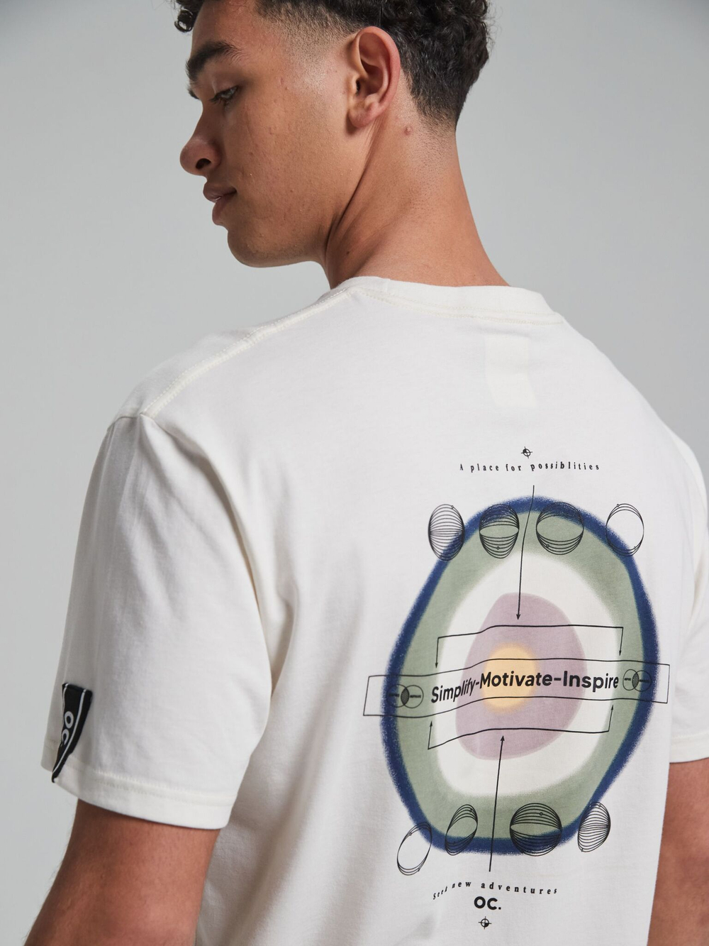 Футболка мужская ORIGINAL CREATOR TRACK TARGET T-SHIRT, Молочный