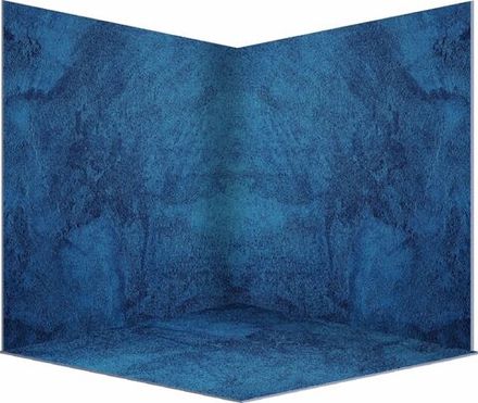 3D-Фотофон безбликовый из пластика ПВХ 5 мм. для предметной съемки Штукатурка синяя 48х48 см