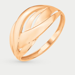 Кольцо женское из розового золота 585 пробы без вставок (арт. К10013202)