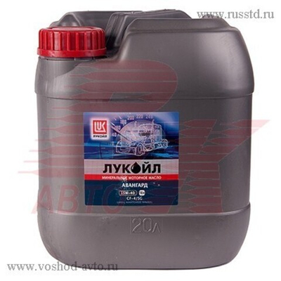15W-40 Лукойл Авангард CF-4/SG минеральное моторное масло Канистра пластик 18л.