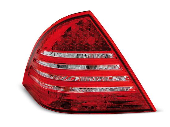 Задние фонари Mercedes C W203 red white led