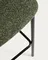 Барный стул Ciselia из темно-зеленого шенилла с ножками из черной стали