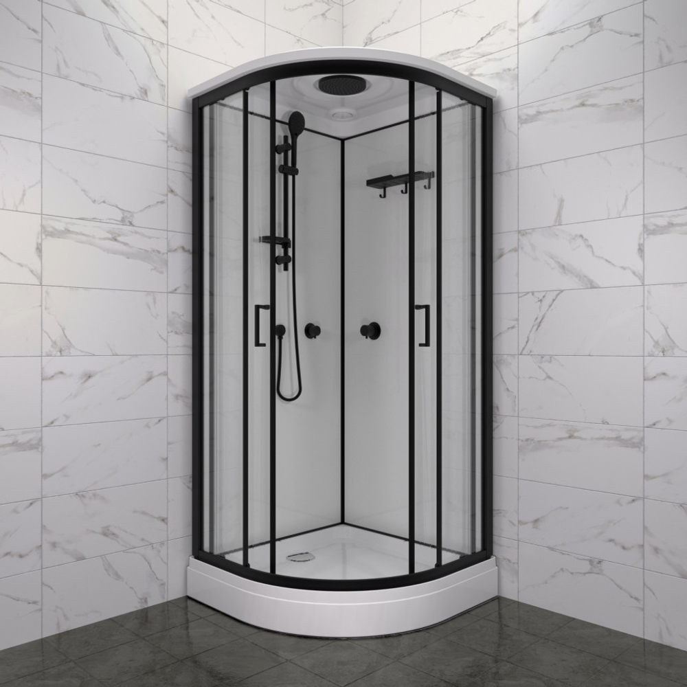 Душевая Кабина Прайм-Блэк 90*90 А