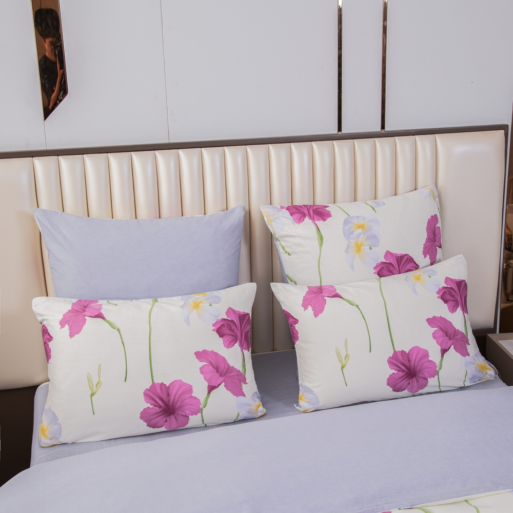 Комплект постельного белья Делюкс Сатин 100% хлопок на резинке LR627