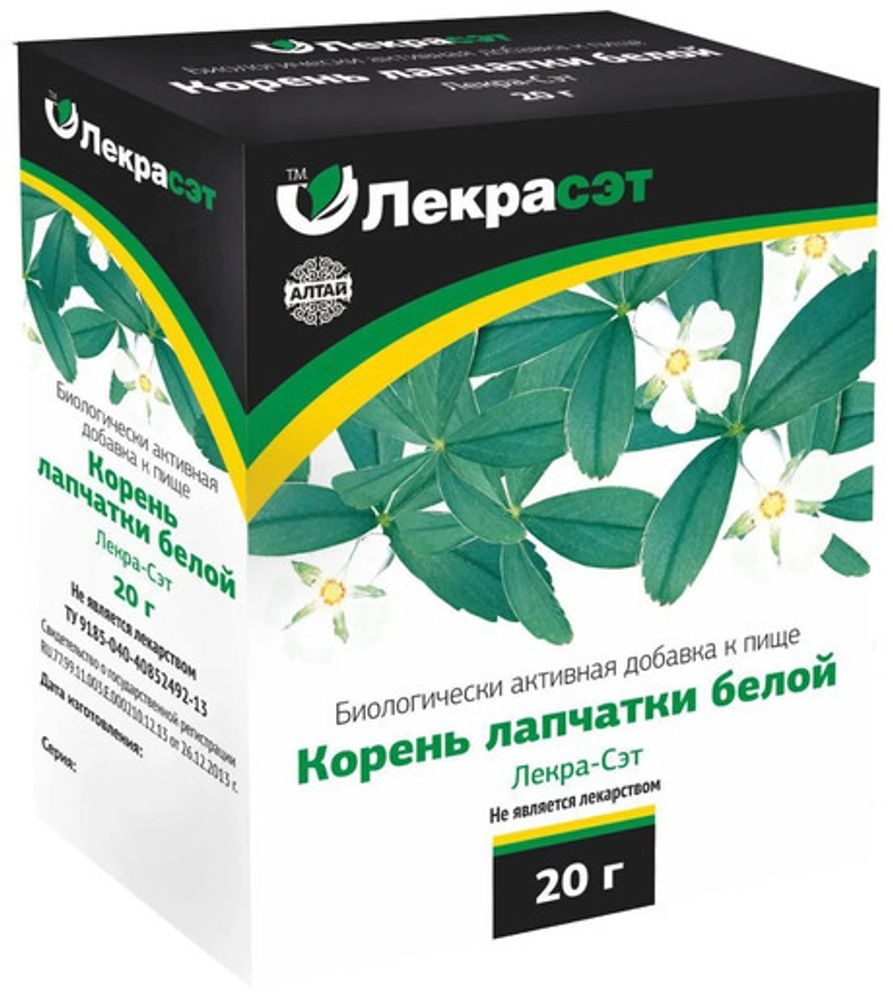 Корень лапчатки белой 20г, Лекрасэт