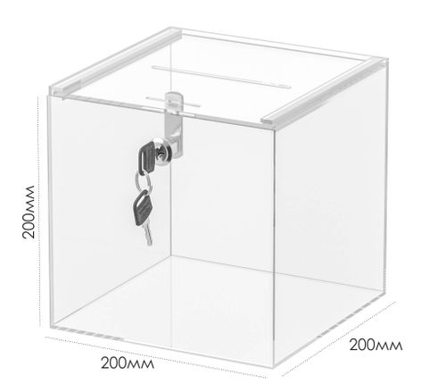 Ящик для пожертвований 200х200х200 врезной замок