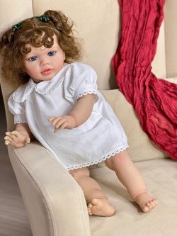 Кукла Реборн мягконабивная 65см в пакете (FA-804)