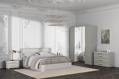 Спальня «Вива» Белый глянец