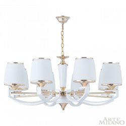 Подвесная люстра Arte Milano Florentia-2457 302457/8 Wh/Gd