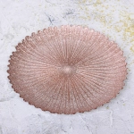 Тарелка 32см «Нимфа» розовое золото