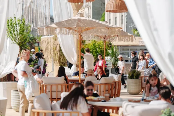 Зонт садовый плетеный Boho Macrame Ø250 см