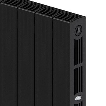 Радиатор Rifar SUPReMO Ventil 500 "антрацит" (RAL 7016) - 10 секций подключение нижнее (левое)