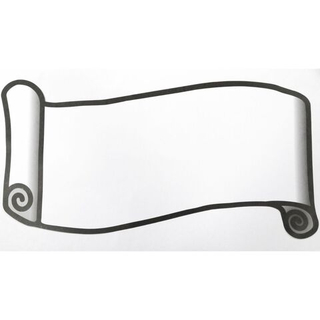 Шаблон для текста "Свиток", наборы по 10 шт. или 20 шт. 46х23 см., без клеевого края