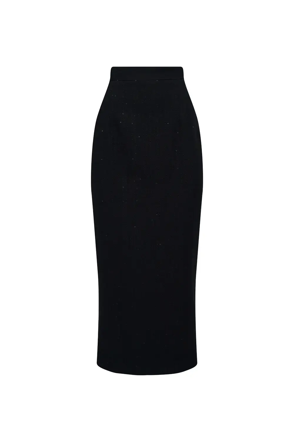 Черная юбка-карандаш миди