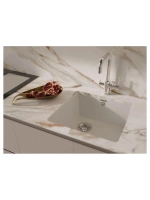RIVELATO Мойка BERKANA 45 1-чаш 485*455, монтаж: универсальный, материал: кварц, цвет: иней