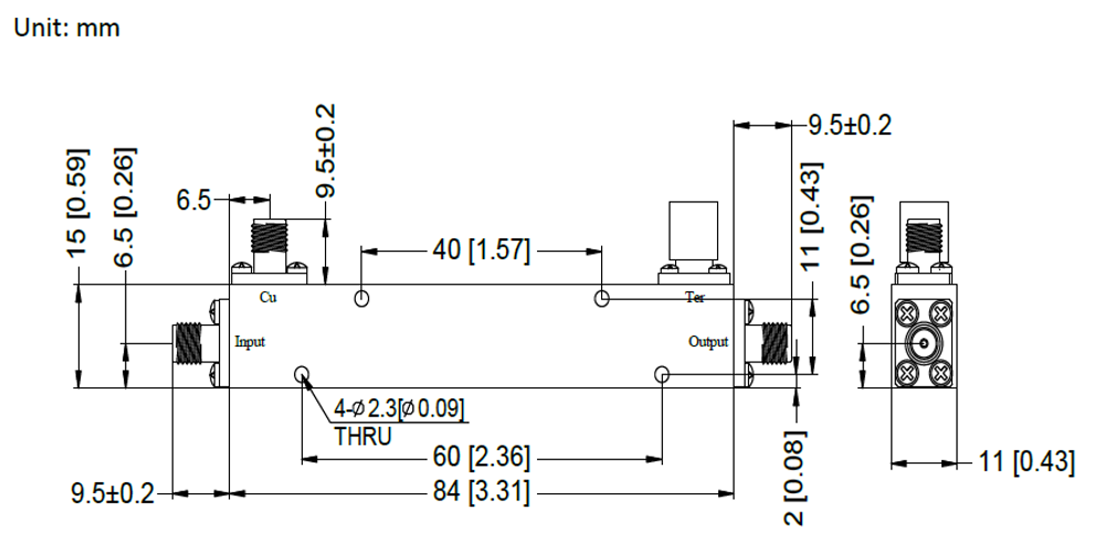 LFT-10400-16K-30W, Направленный ответвитель, 2.92 Female, 16dB