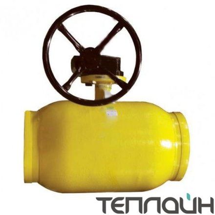 Шаровой кран БРОЕН БАЛЛОМАКС КШГ 71.102.500.Р Ду 500 Ру 16 сварка/cварка, с ISO-фланцем, с установленным редуктором