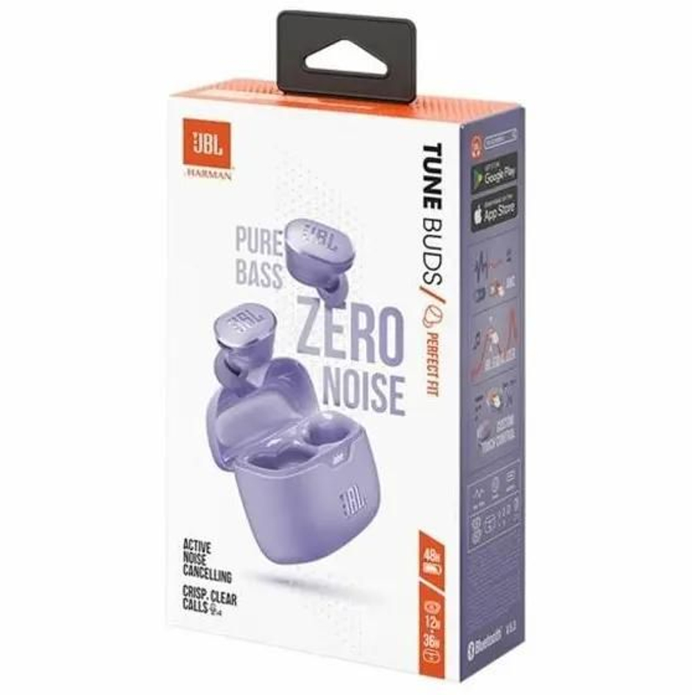 Наушники JBL Tune Buds, Bluetooth, внутриканальные, пурпурный [jbltunebudspurcn]