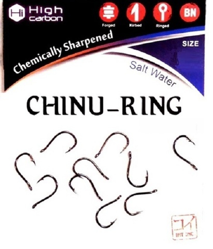Крючки KOI "Chinu-Ring" размер 4 (INT)/5 (AS) цвет BN (10шт)