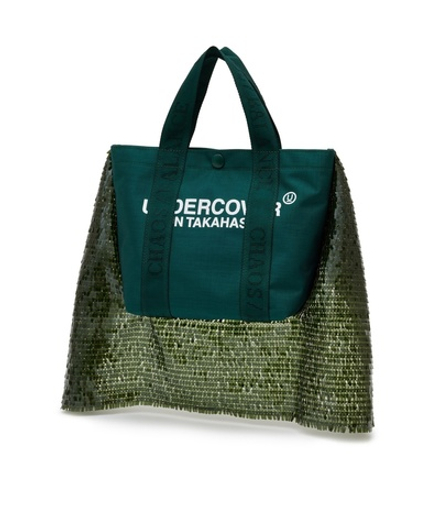 UNDERCOVER СУМКА КОМБИНИРОВАННАЯ ЗЕЛЕНАЯ