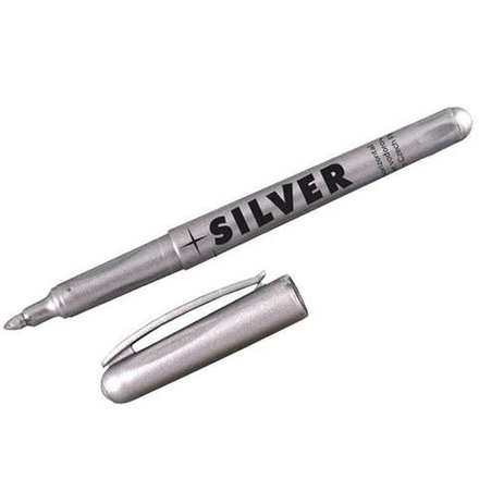 Маркер спец. CENTROPEN SILVER 1 мм серебро круглый