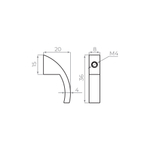 Ручка-кнопка мебельная MB-B-002 CP хром