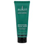Sukin, Super Greens, детоксифицирующий скраб для лица, для нормальной и сухой кожи, 125 мл (4,23 жидк. Унции)